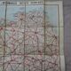 Map taride brittany west section on canvas