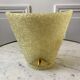 Wall lamp in yellow plexi and golden metal 60s-70s
