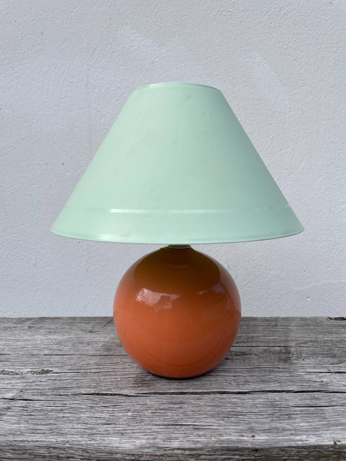 Two-tone ceramic bedside lamp 1980