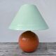 Two-tone ceramic bedside lamp 1980
