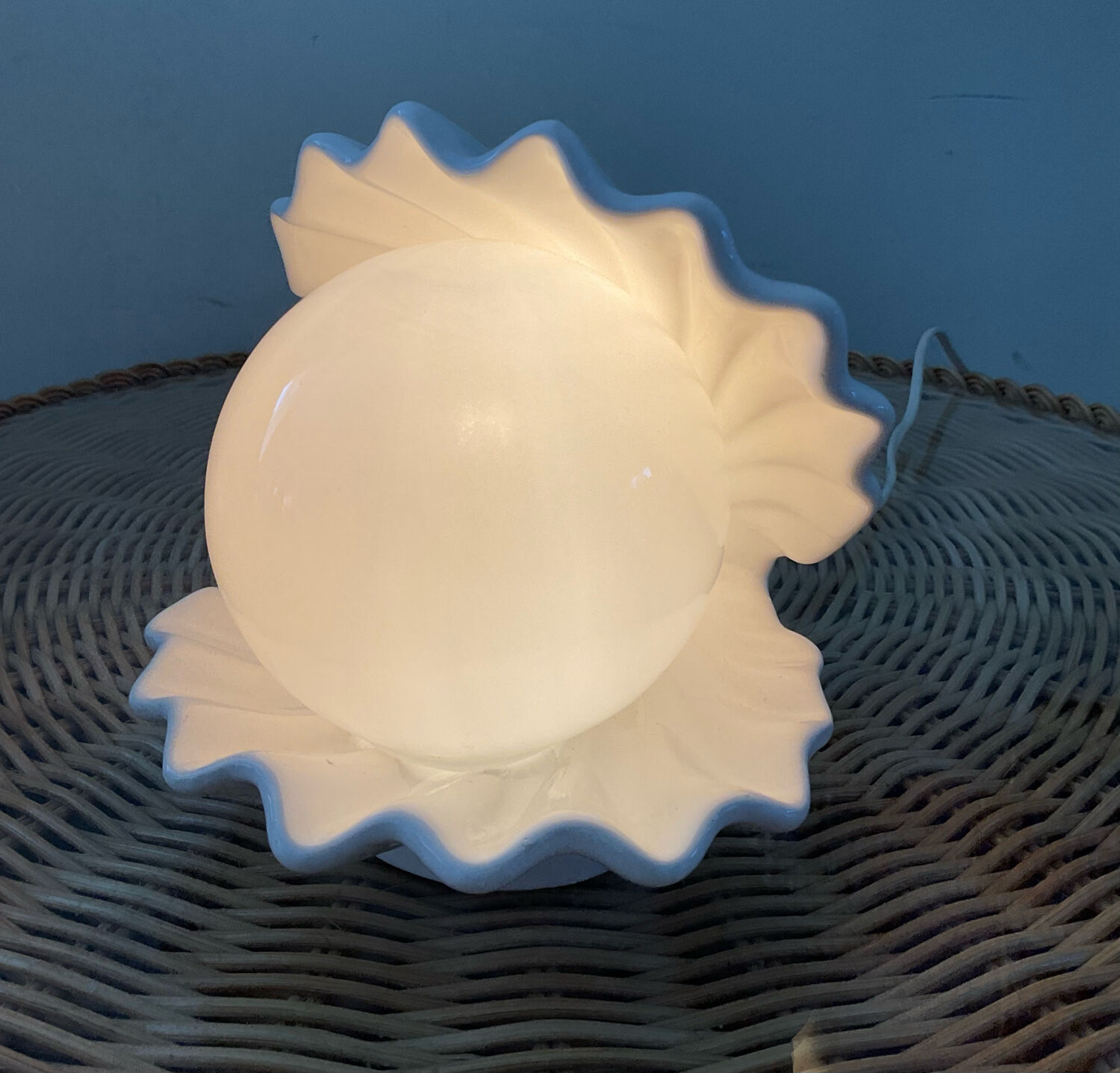 Vintage shell lamp 70s-80s