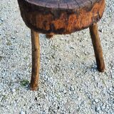 Brutalist tripod billot stool