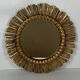 Large midcentury Spanish gold gilt wood sun or sunburst mirror, 1950s