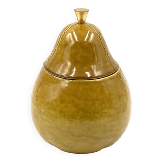 Midcentury ceramic pear shaped Ice bucket, France 1960s