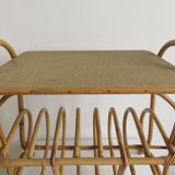 Bedside table and magazine rack wicker