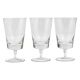 Set of six mid-century crystal wine glasses, Austria, 1950s.