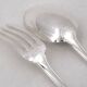 12 dessert spoons, 24 pieces, Louis XV style, 18.5 cm silver-plated metal.