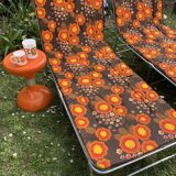 Pair of vintage sunbeds