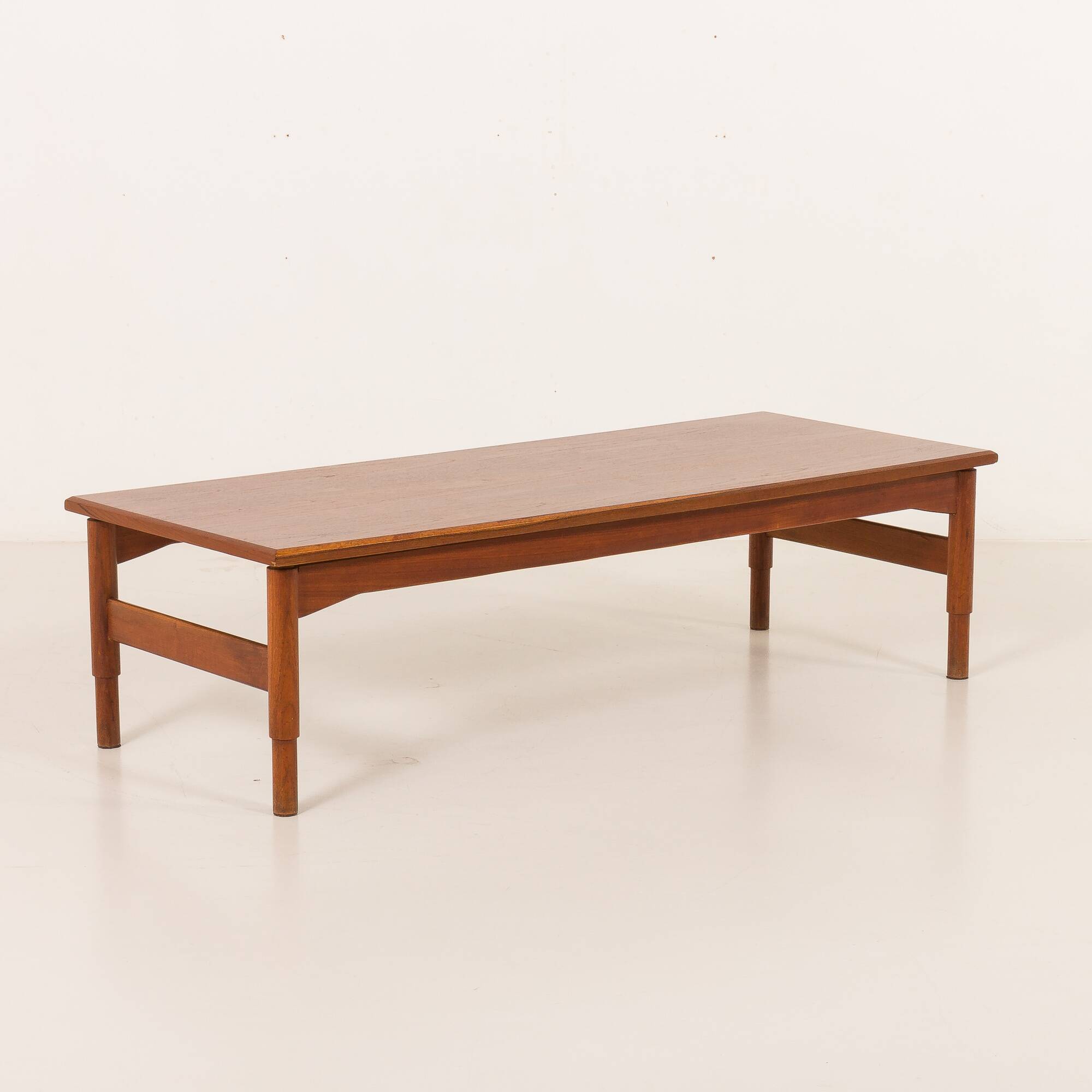 Italian mid-century low teak coffee table by Saporiti, 1960s