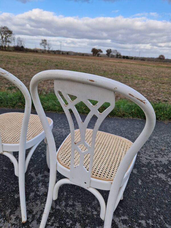 Lot de 4 chaises bistrot vintage