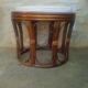 Rattan pouf with cushion
