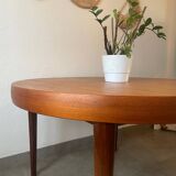 Table en teck vintage NF 2 rallonges