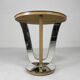 Art Deco coffee table, side table, with mirror glass and walnut veneer, 1930s