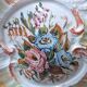 Magnifica Specchiera d’Arte in Ceramica Policroma – Maria Pegoraro per Ricc