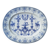 Large Faience Plate Bordeaux Jules Veillard 19th Century