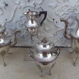 Ancien service thé café style Ier Empire métal argenté