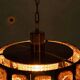 Vintage glass suspension, Danish design, mid-century hanging.