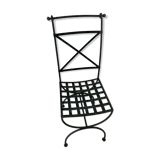 Chaise en fer forgé