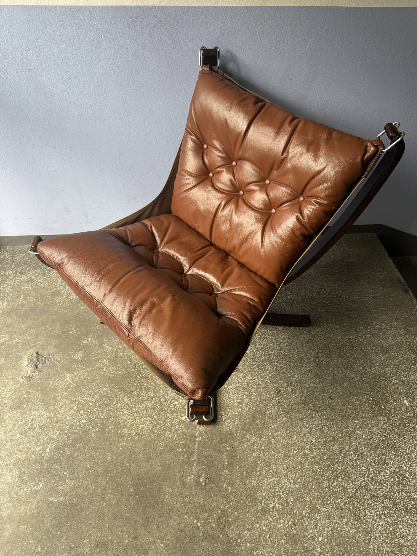Vintage Scandinavian Falcon lounge chair by Sigurd Ressel, 1970.