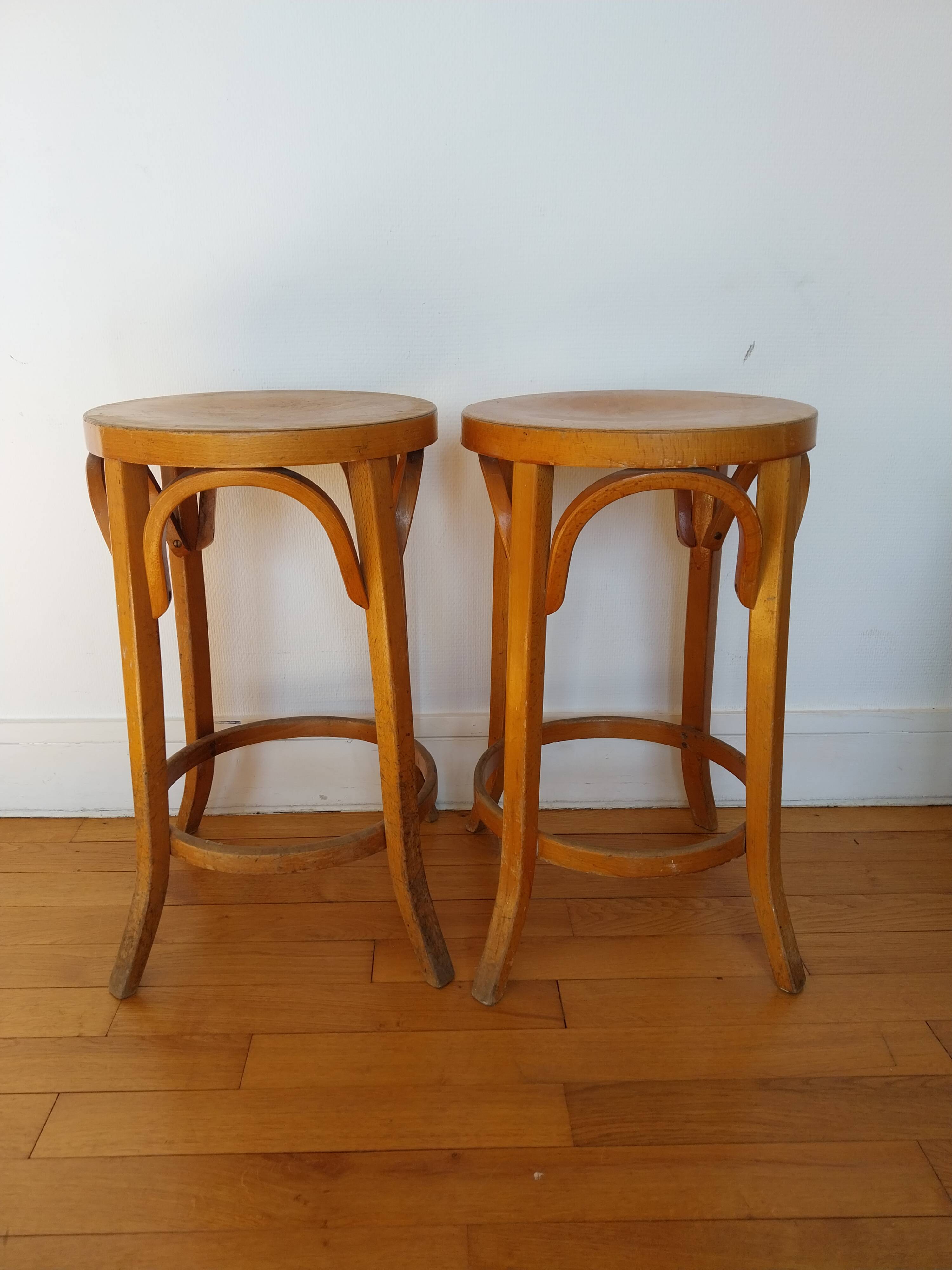 Pair of Baumann stools
