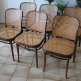 Lot de 6 chaises cannées drevounia