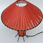 Vintage lamp felled red vinyl ribbon - wire 1960