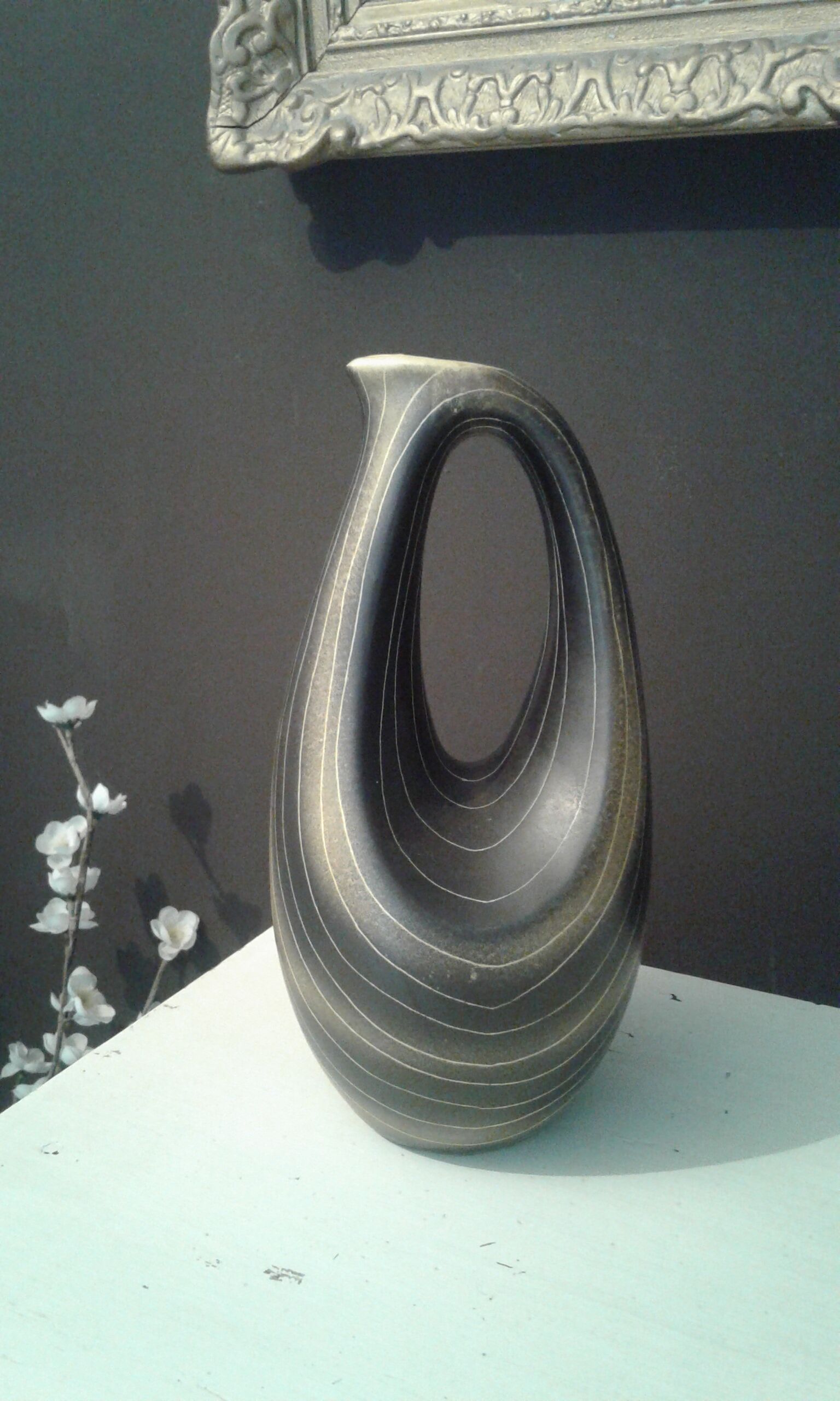 Carafe , ceramic Saint clement.  vintage circa 50