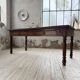 Table de ferme ou table de drapier noyer massif 1900
