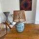 Ceramic lamp signed vintage