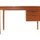 Danish desk with sliding drawer unit - teak - mid century modern