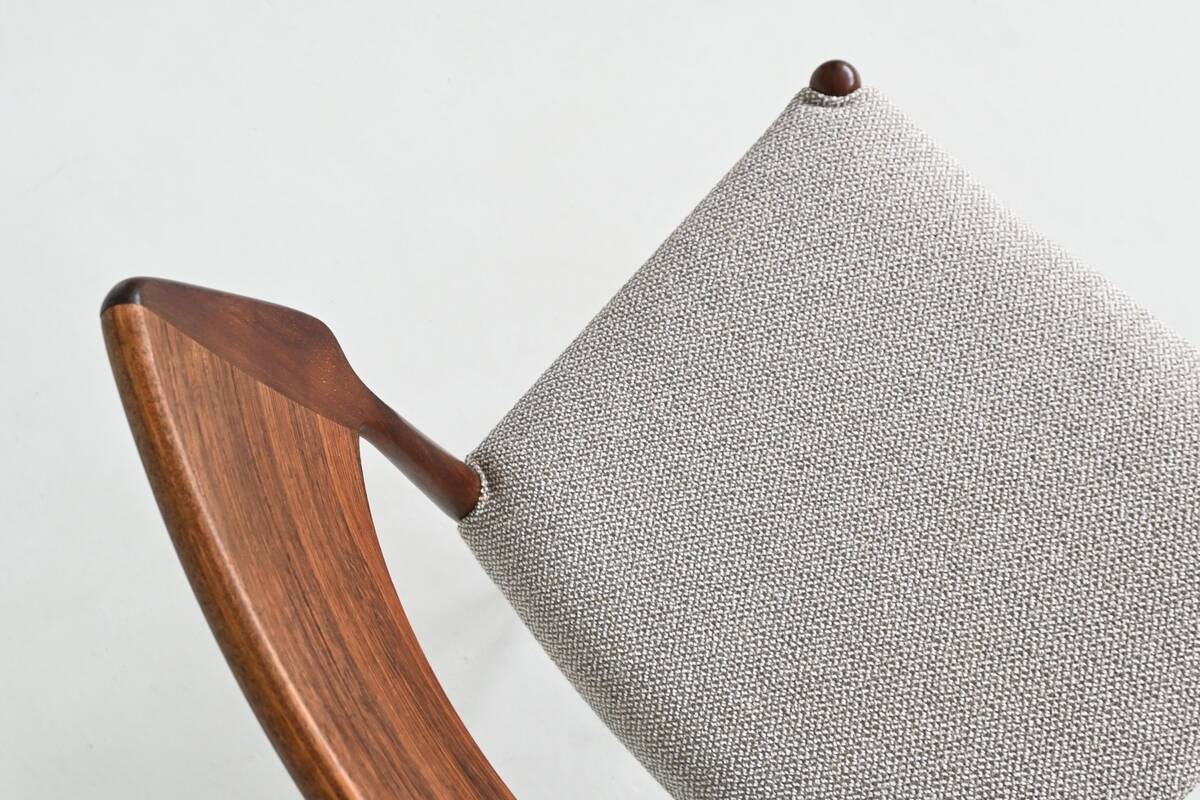 Bernhard Petersen dining chairs in rosewood by Christian Linnebergs, Denmark, 1960