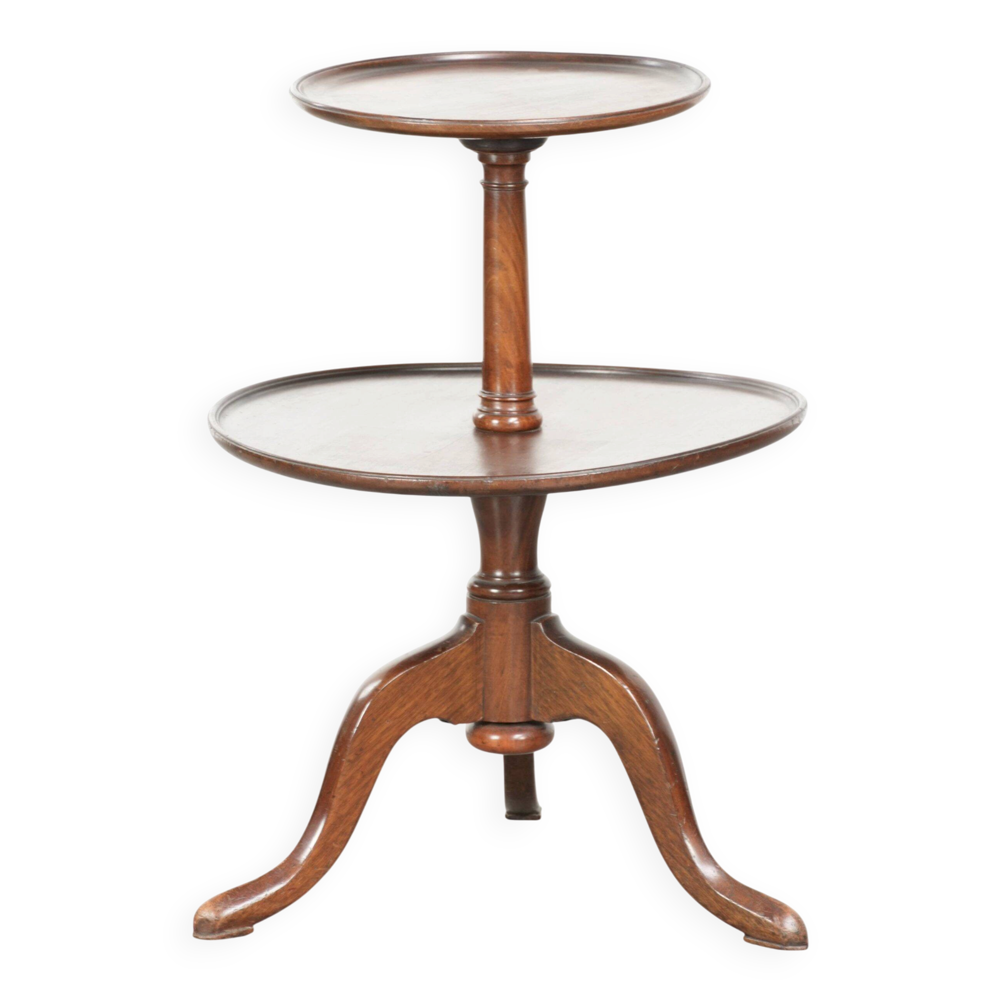 Antique English oak étagère/side table from the 19th century