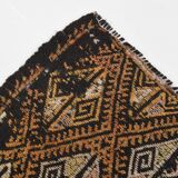 5x7 Brown Color Kilim Rug, Orientel Turkish Kilim, 153x202Cm