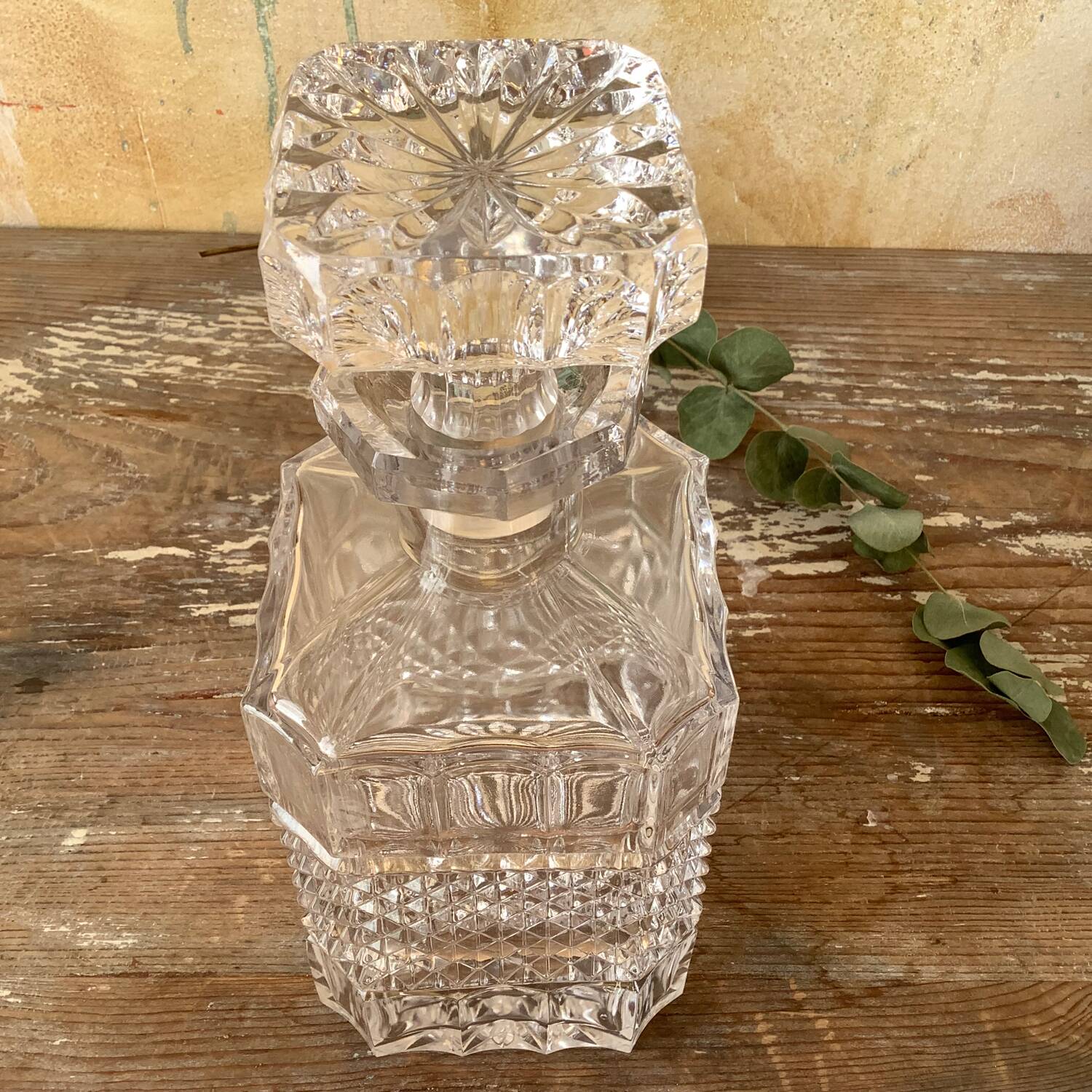 Crystal whiskey decanter