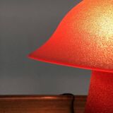 Vintage glass mushroom table lamp