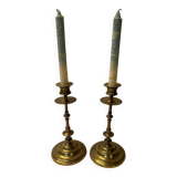 Paire de chandelier en laiton
