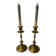 Pair of brass candlesticks