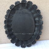 Mirror wrought iron old oval 92 cm x 72 cm