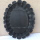 Mirror wrought iron old oval 92 cm x 72 cm