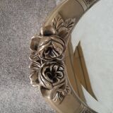 Art Deco pewter mirror