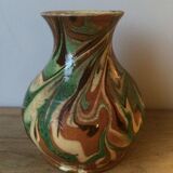Vase en terre cuite émaillée Alsace Soufflenheim Savoie