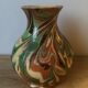 Enamelled terracotta vase Alsace Soufflenheim Savoie