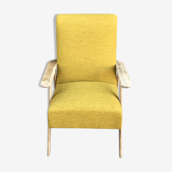 Fauteuil scandinave pieds compas