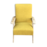 Scandinavian armchair with compass feet
