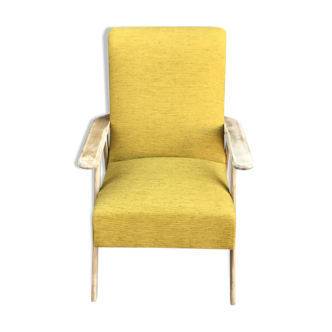Scandinavian armchair with compass feet