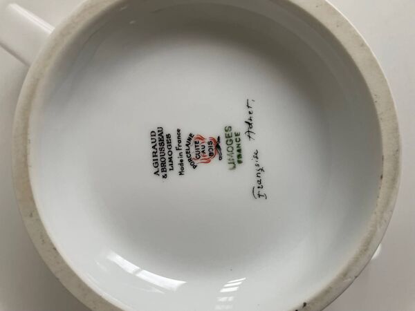 Théière Françoise Adnet – Porcelaine Limoges – A. Giraud & Brousseau –