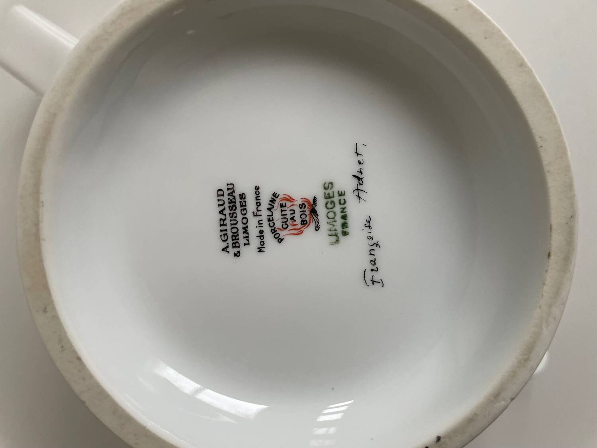 Françoise Adnet Teapot – Limoges Porcelain – A. Giraud & Brousseau –