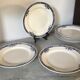 Lot de 8 assiettes Longchamp Lily, terre de fer