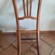 Vintage straw low chairs