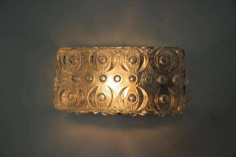 Midcentury Design Wall or Ceiling Lamp, Flush Mount, 1970s